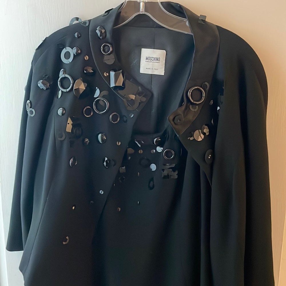 Moschino - black jeweled dress- size 10